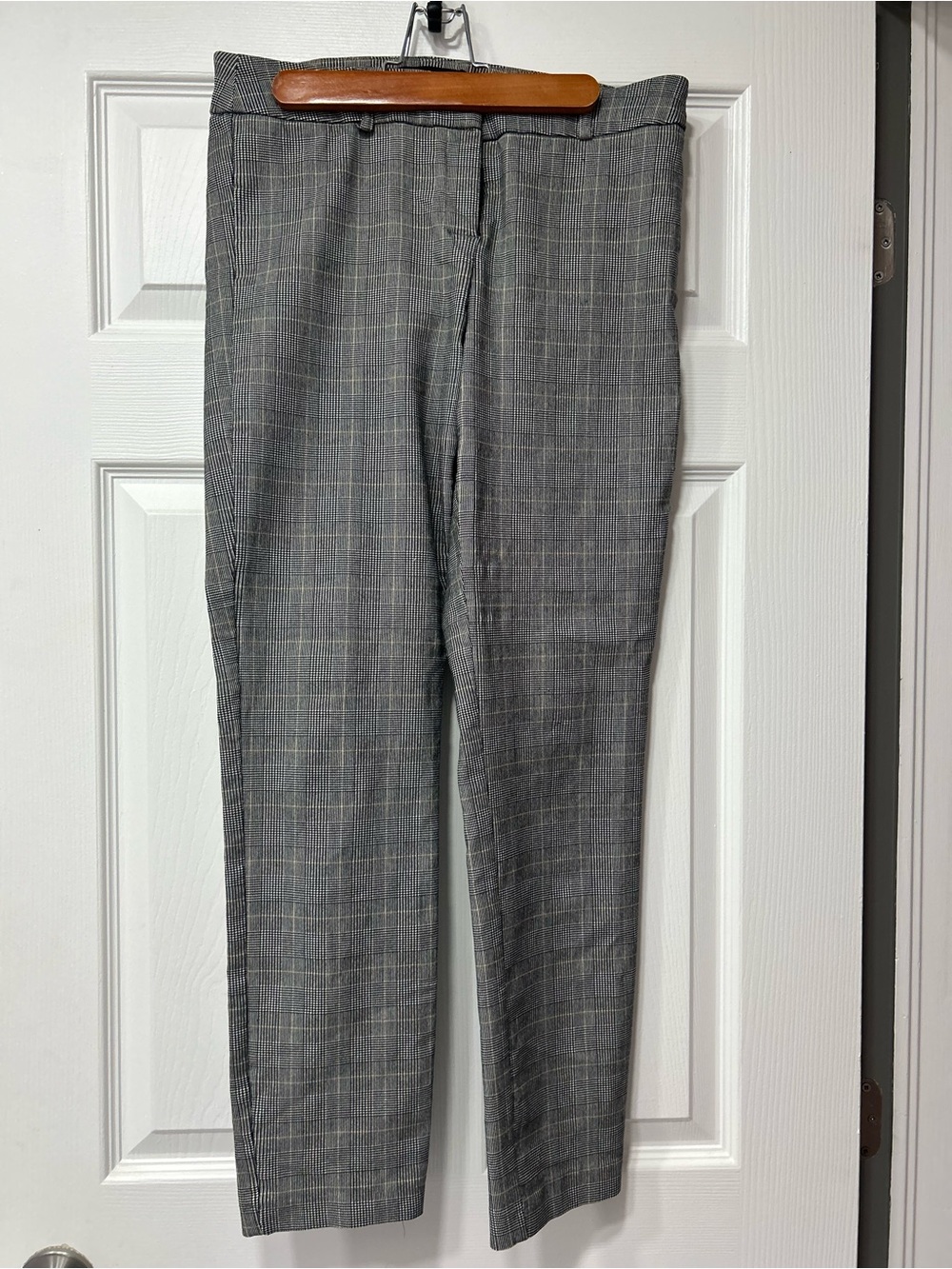 Gray Plaid Dress Pants